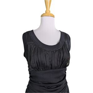 NEW Giambattista Valli Paris Draped Jersey Top XL Wool Silk Mohair Luxe Couture